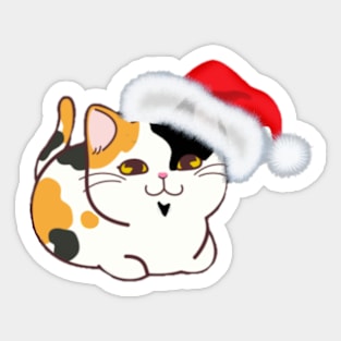 Christmas Kitten Sticker